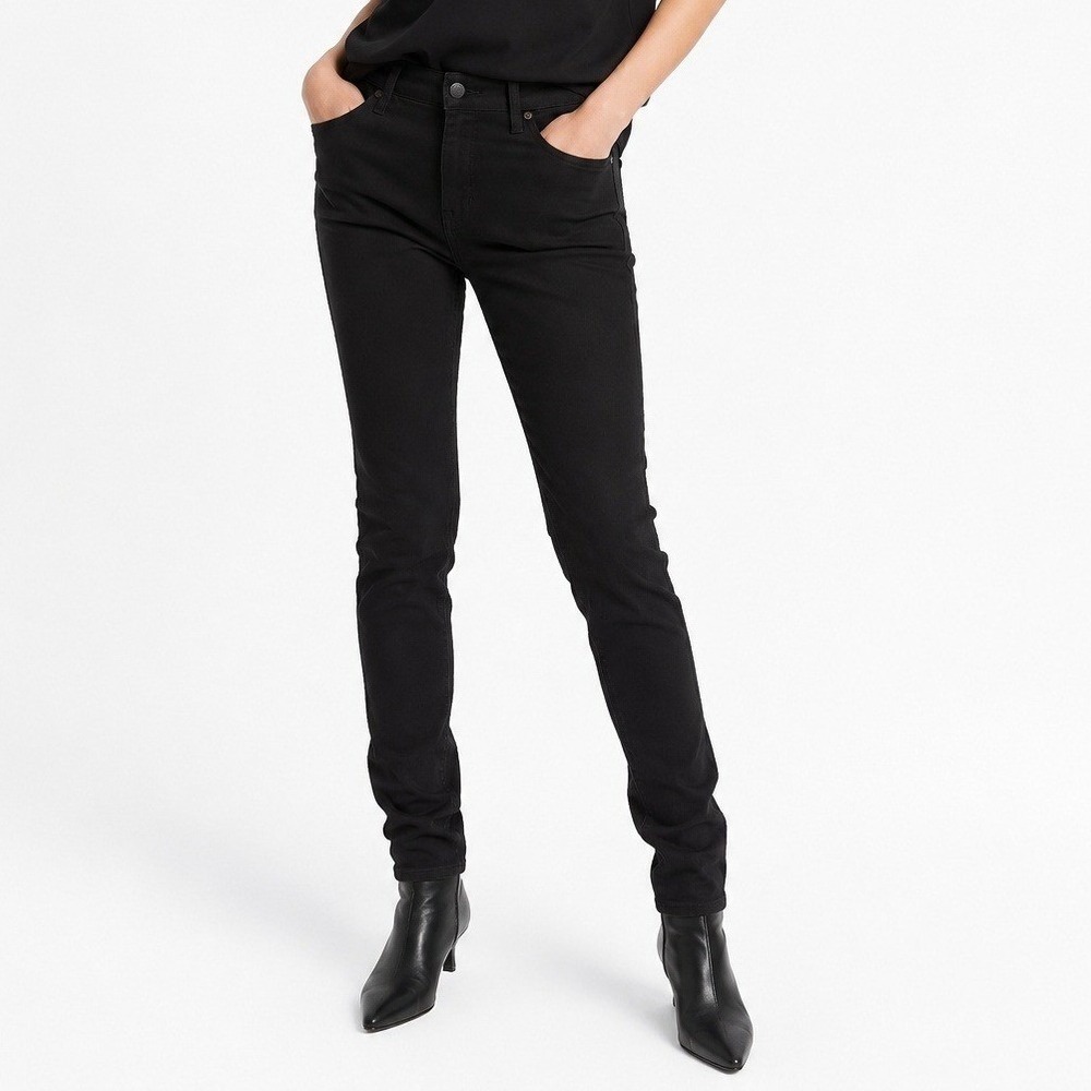 Just USA Black Form Fitting Skinny Jean Petite Size‎ 32P 14P NEW